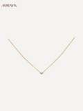 Reversible Heart-Set Stone Necklace