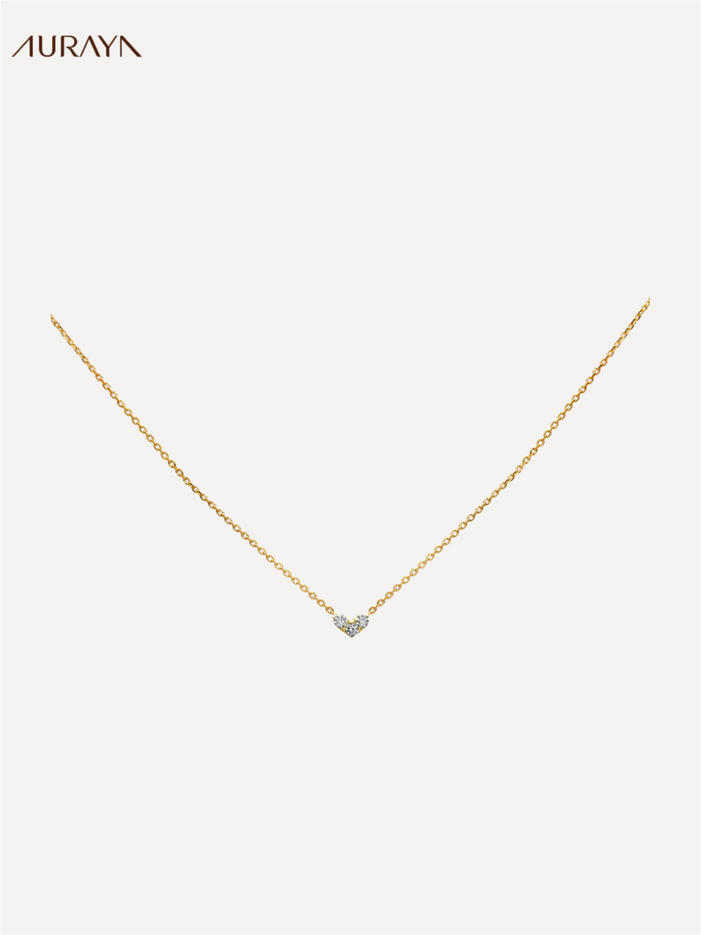 Reversible Heart-Set Stone Necklace