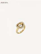 Spinning "Treasure Bowl" Diamond Ring