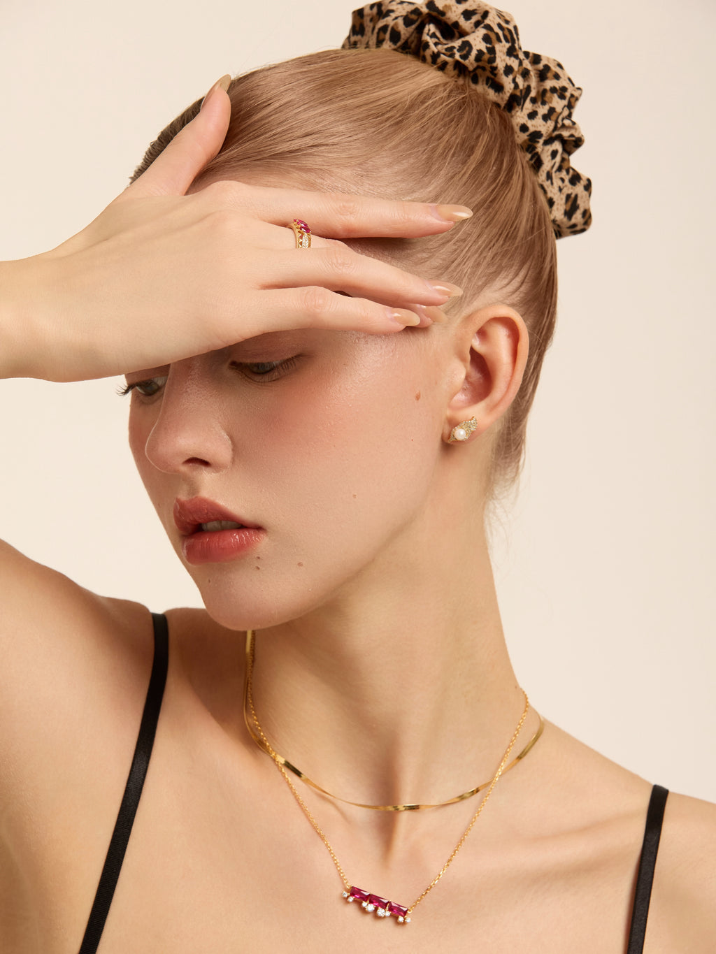 Zen Leaf "Floating Boat" Stud Earrings