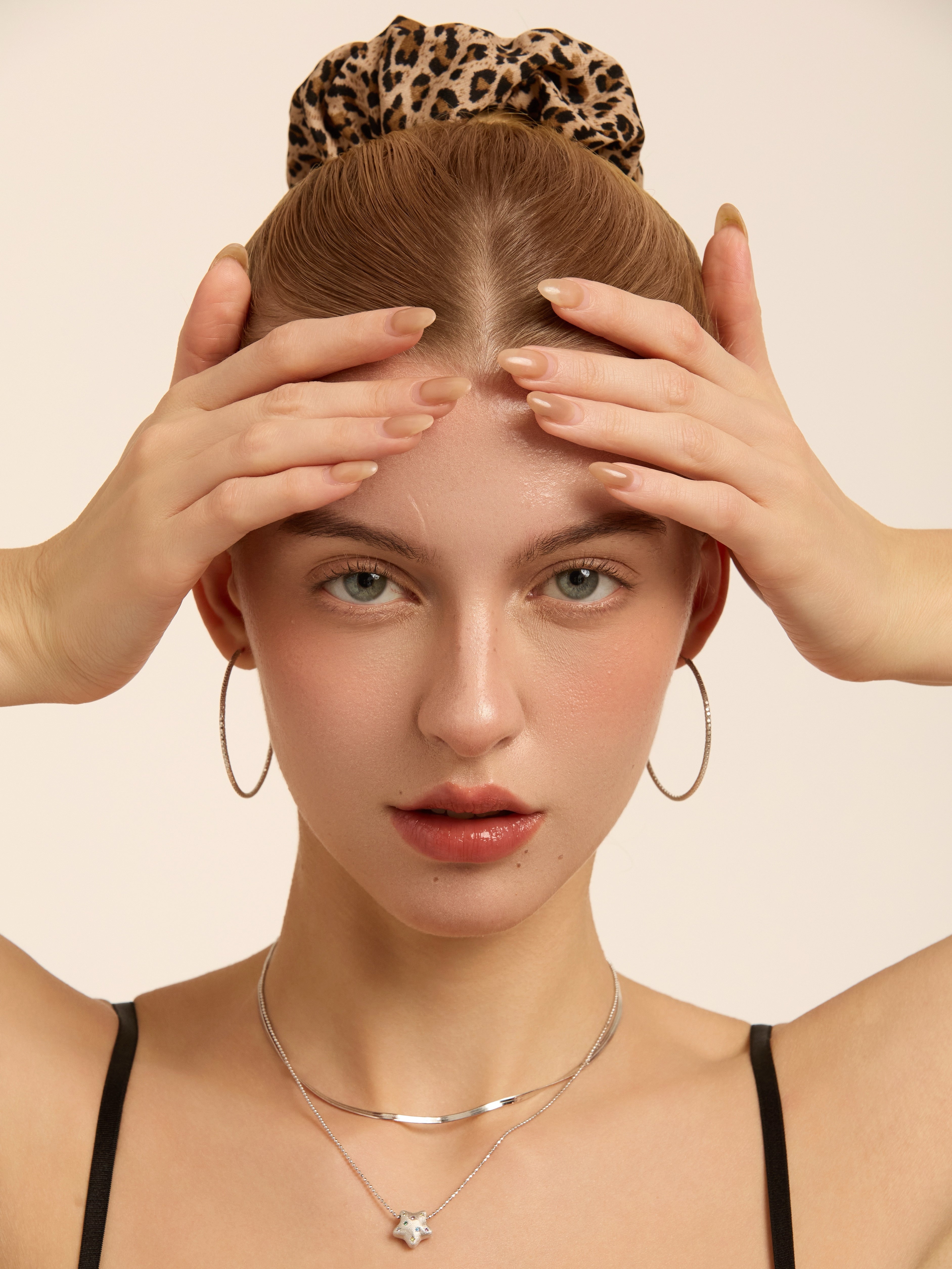 Shimmering Ripple Hoop Earrings