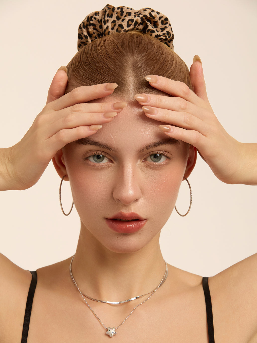 Shimmering Ripple Hoop Earrings