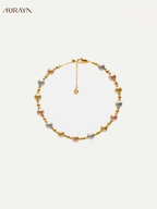 Tri-Tone Diamond-Cut Sphere Bracelet