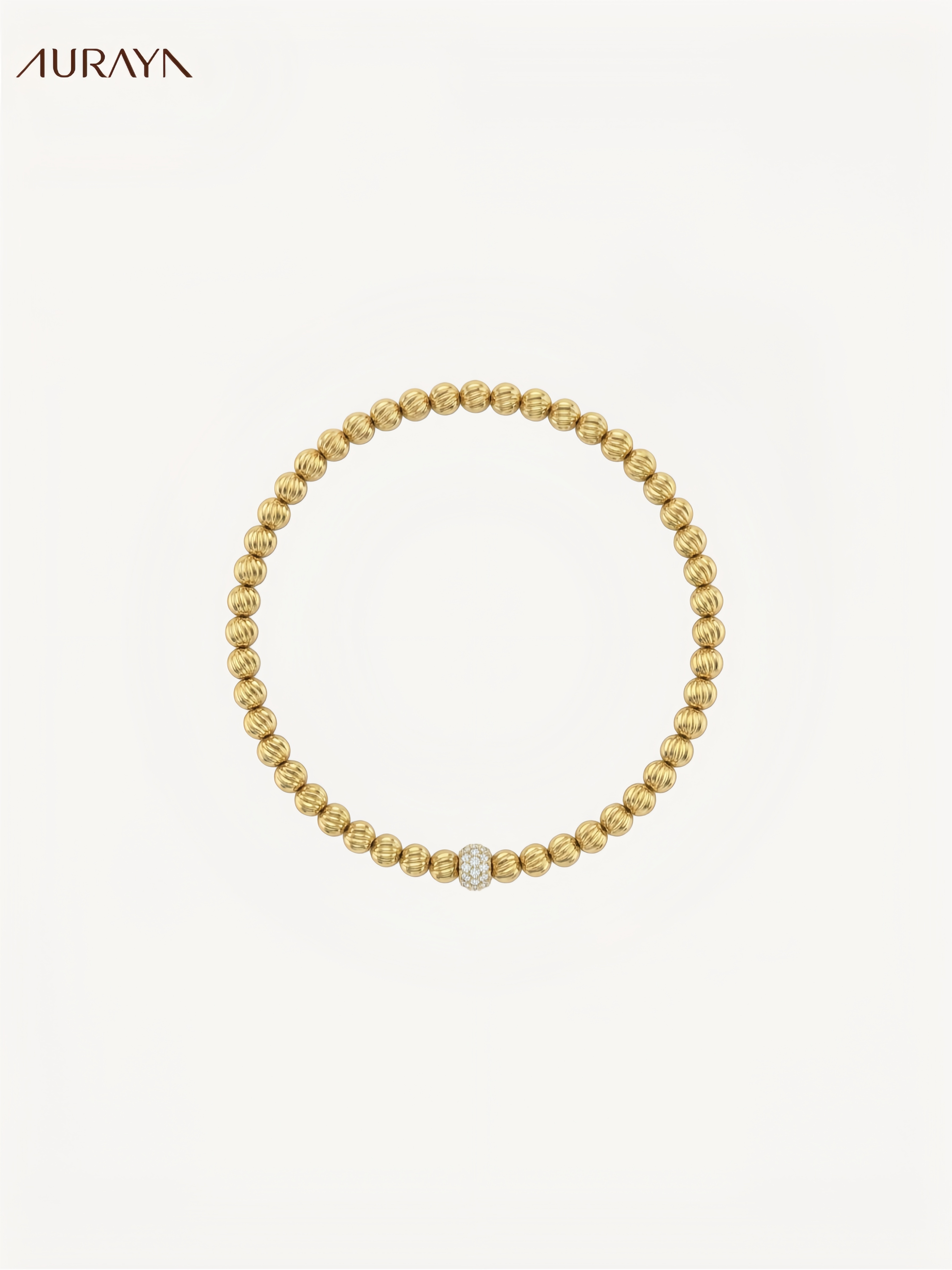 Cyclone Beaded Wide Stretch Bracelet
