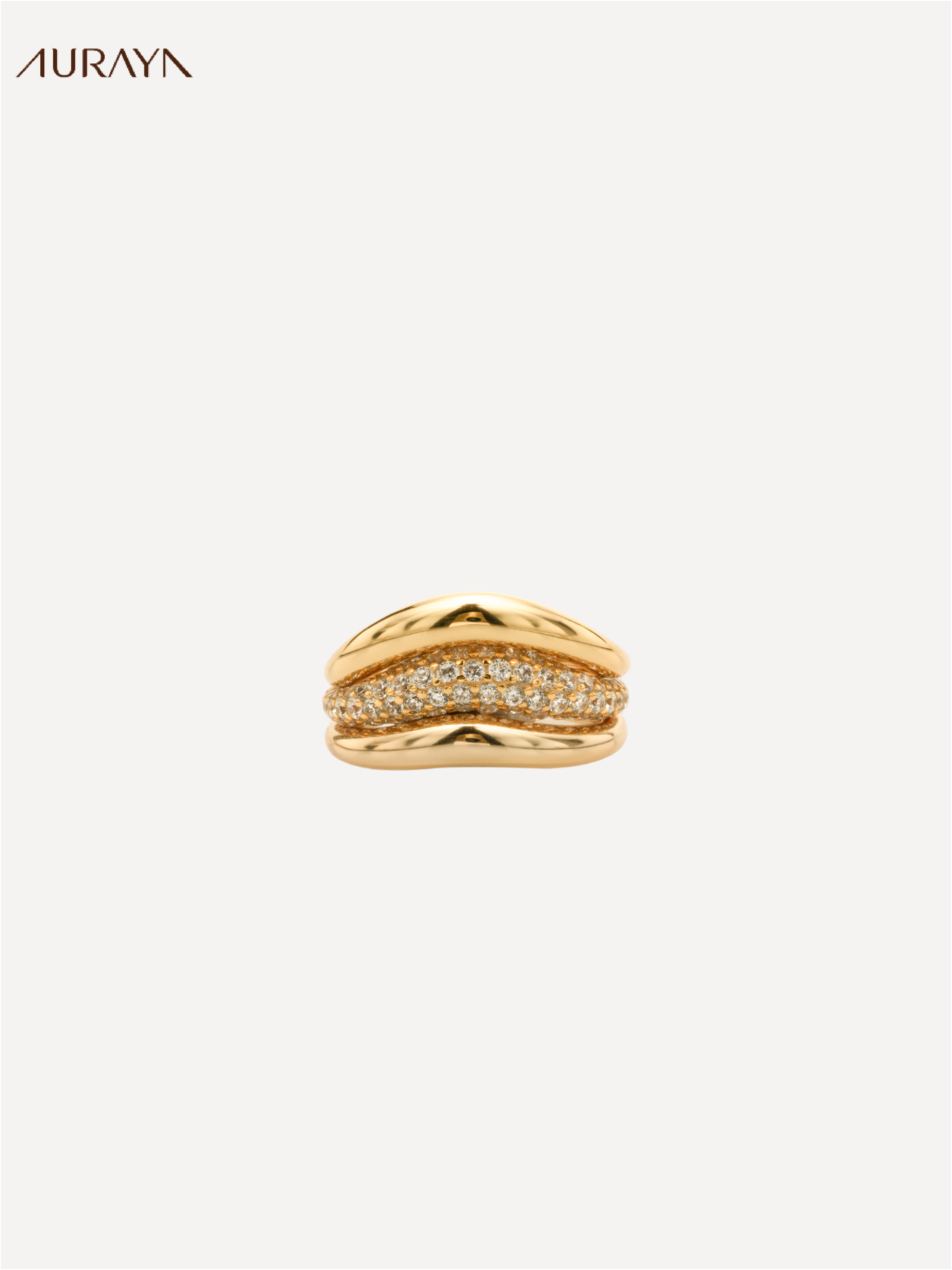 3-in-1 Infinite Stackable "Hamburger" Ring Set