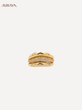 3-in-1 Infinite Stackable "Hamburger" Ring Set