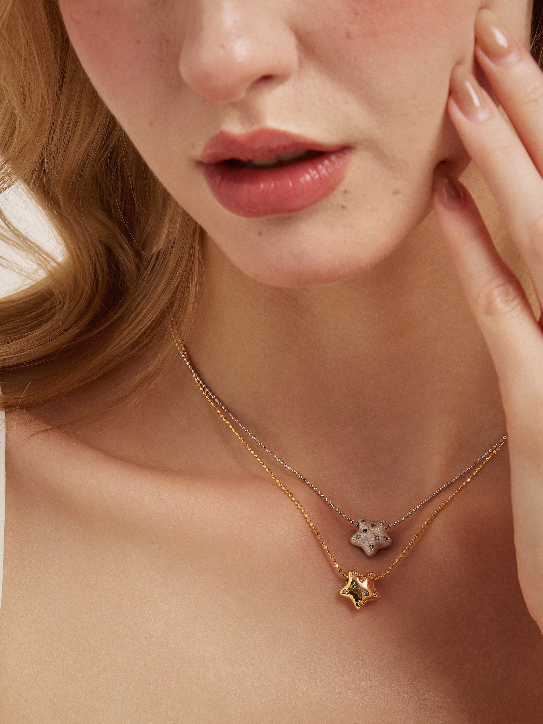 Origami Starlight Gold-Plated Necklace