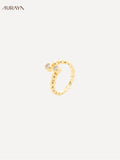 Bubble Stack Open Band Ring