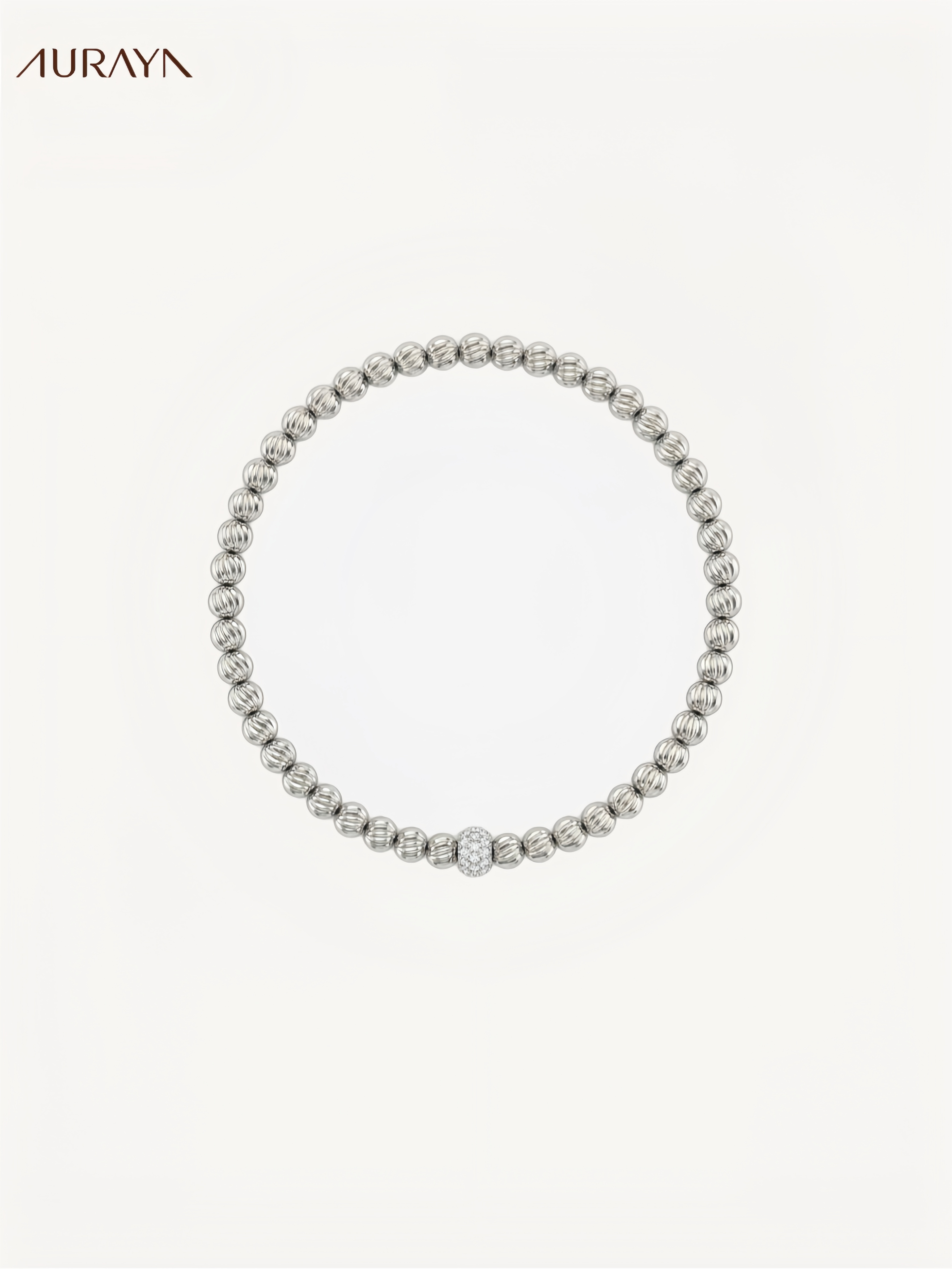 Cyclone Beaded Wide Stretch Bracelet