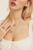 Radiant Diamond-Cut Orb Sweater Necklace
