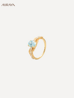 Vintage Aquamarine Regal Palace Ring