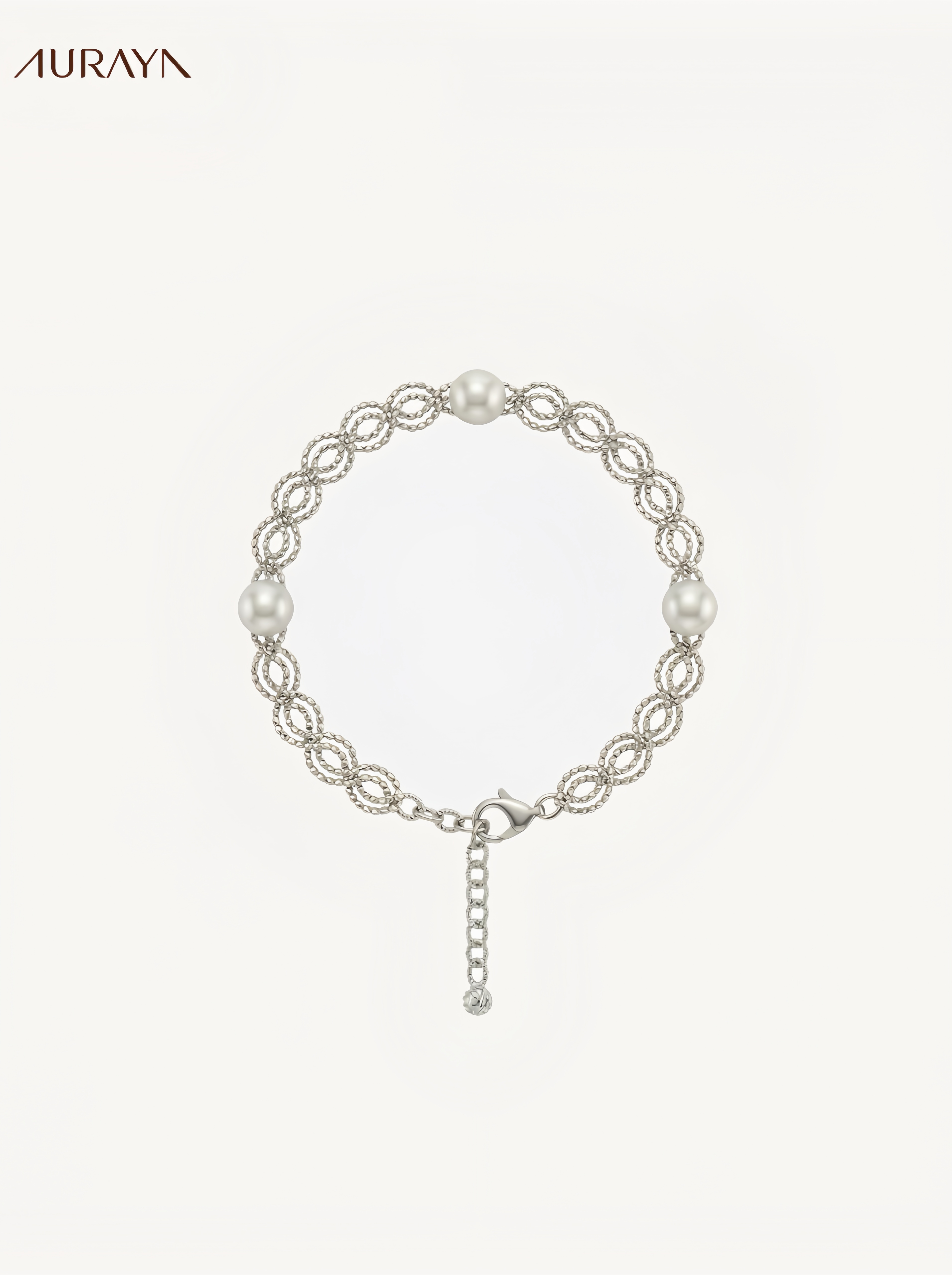 Vintage Lace & Freshwater Pearl Bracelet