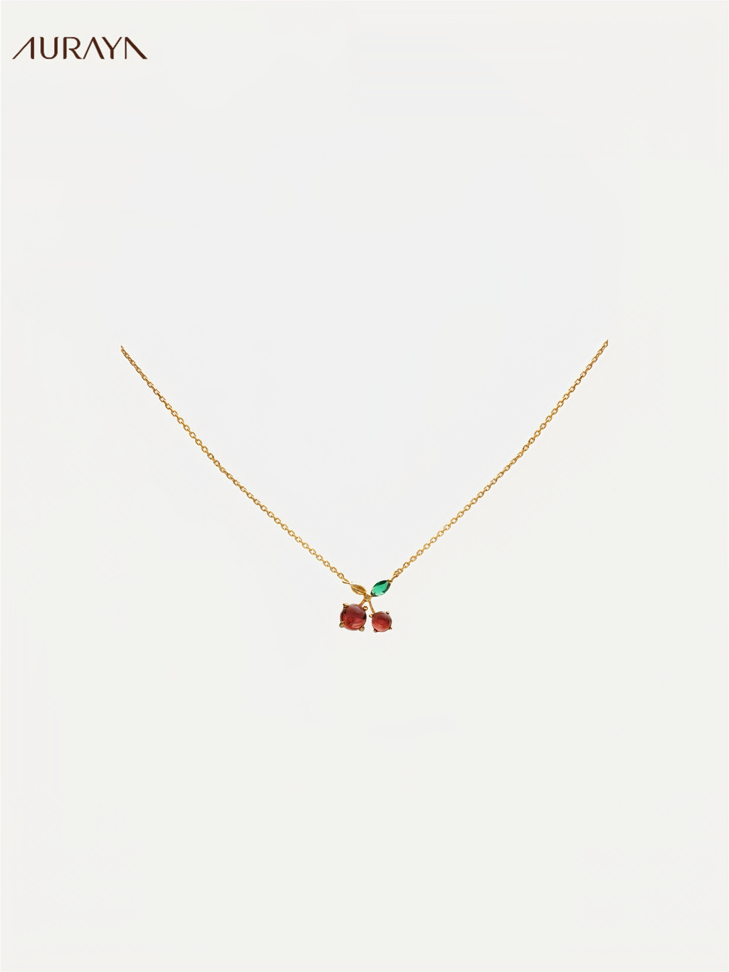 Cherry Drop Pendant Necklace