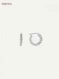 Diamond Twist Stud Earrings