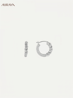 Diamond Twist Stud Earrings
